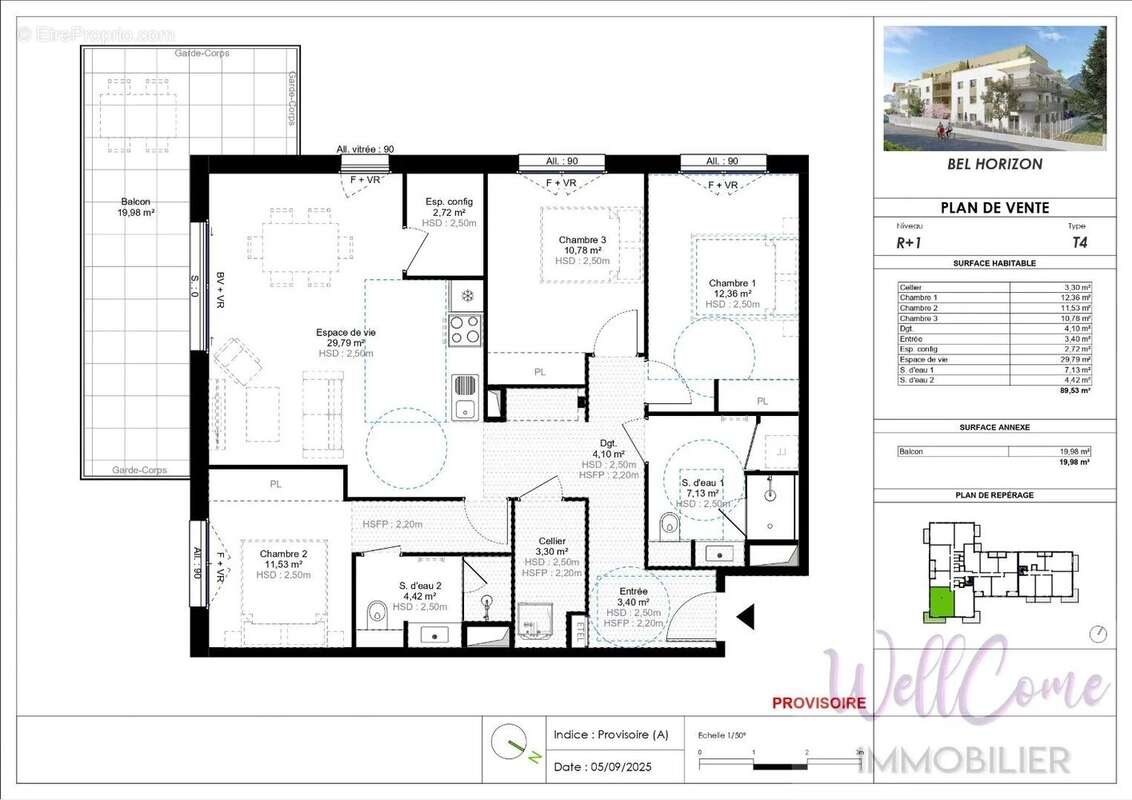 Appartement à CHALLES-LES-EAUX