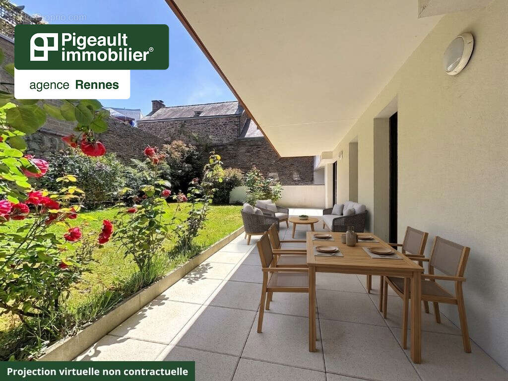 Appartement T3 rez de jardin sous compromis - Rennes - Arsenal Redon - Parking - photo 4