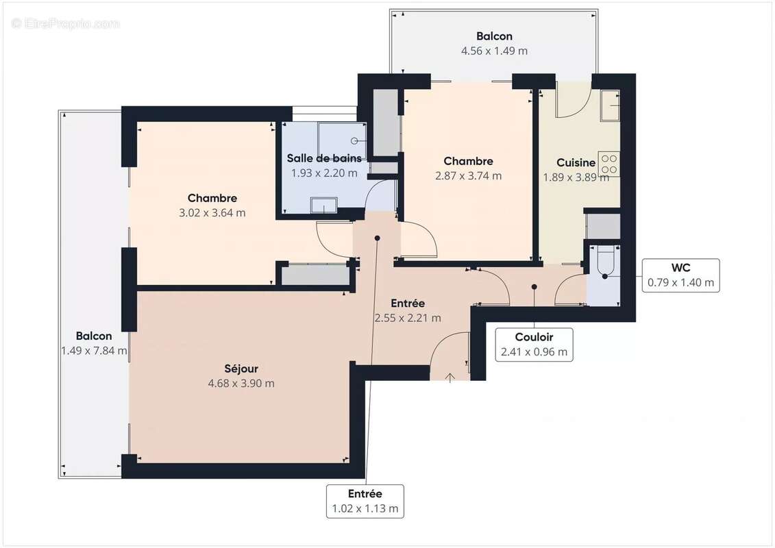 Appartement RDC - 3 pièces 65m² - Terrasse Parking Cave - Av de la Lanterne - NICE - photo 12