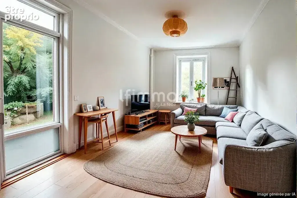 Local commercial loué + appartement + terrain - photo 7