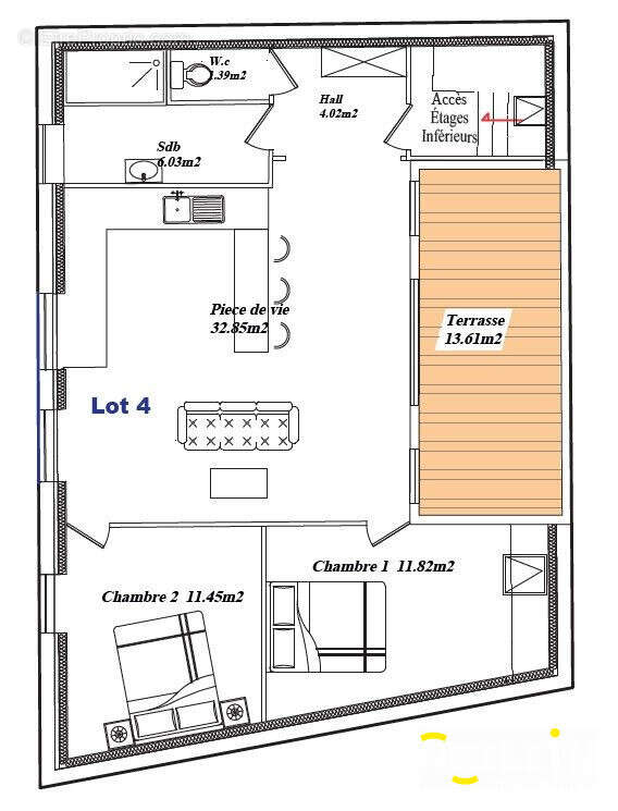 Appartement à ORCHIES