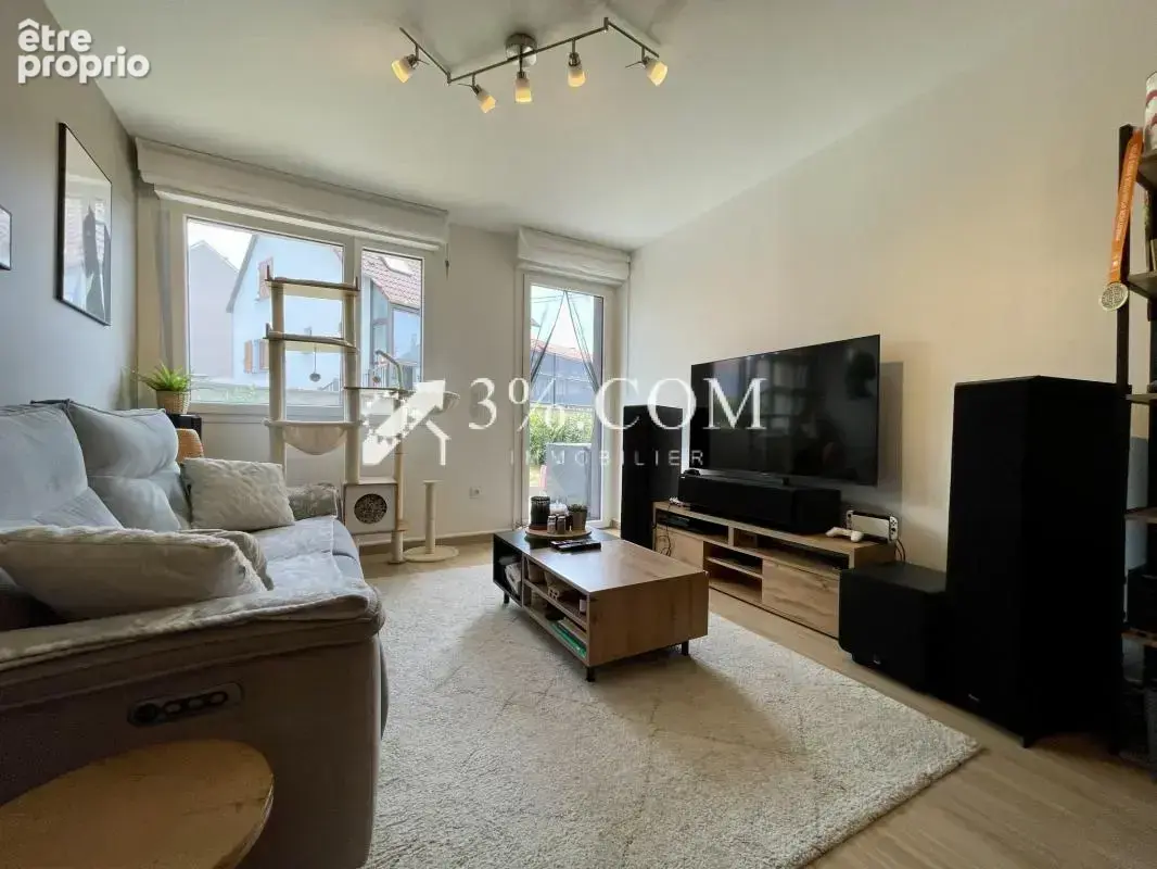 3%.COM - EXCLUSIVITÉ à BEHLENHEIM, F2 de 46m2,jardin,garage - photo 2