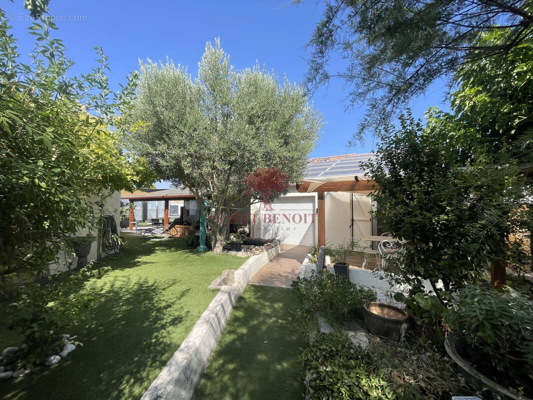 Gigean - villa t4 de plain pied avec piscine + appartement independant - photo 35