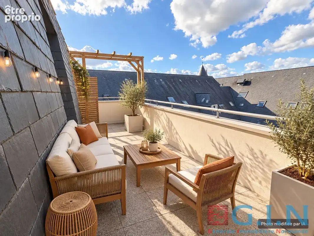 Exclusivite / rouen gare / appartement t2 avec terrasse - photo 3