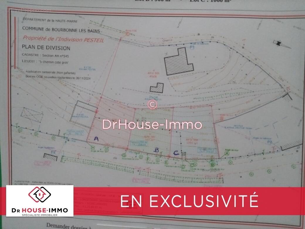 Terrain à BOURBONNE-LES-BAINS