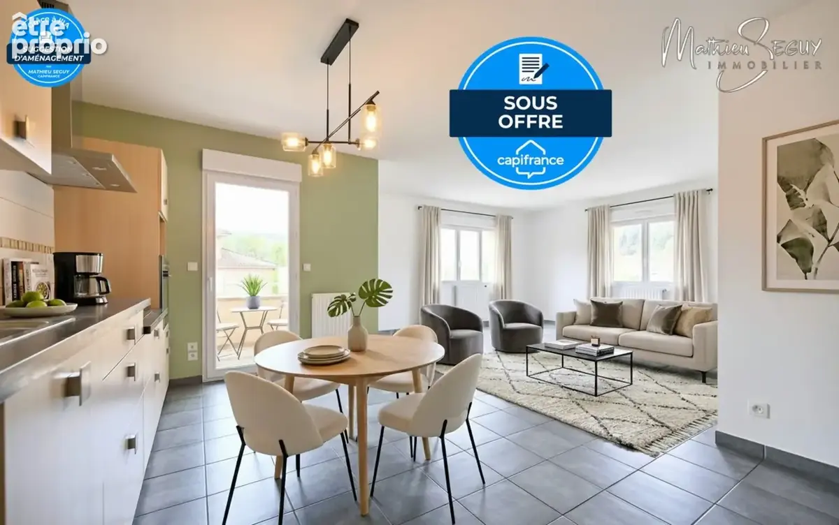 YZERON - Agréable appartement grand T3 avec balcon et vue  + stationnement dans garage fermé - photo 1