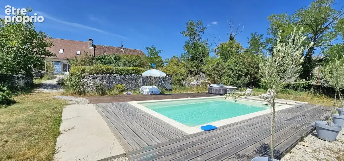 A Rocamadour belle longère avec piscine avec une superbe vue. - photo 5