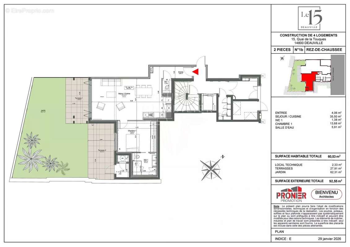 Appartement à DEAUVILLE