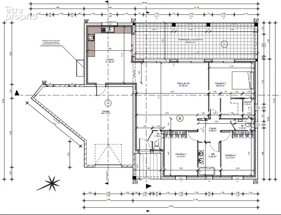Montelimar 26200 - maison contemporaine de plain-pied - 137 m² - terrain 730 m² - 3 chambres - piscine - garage - photo 12