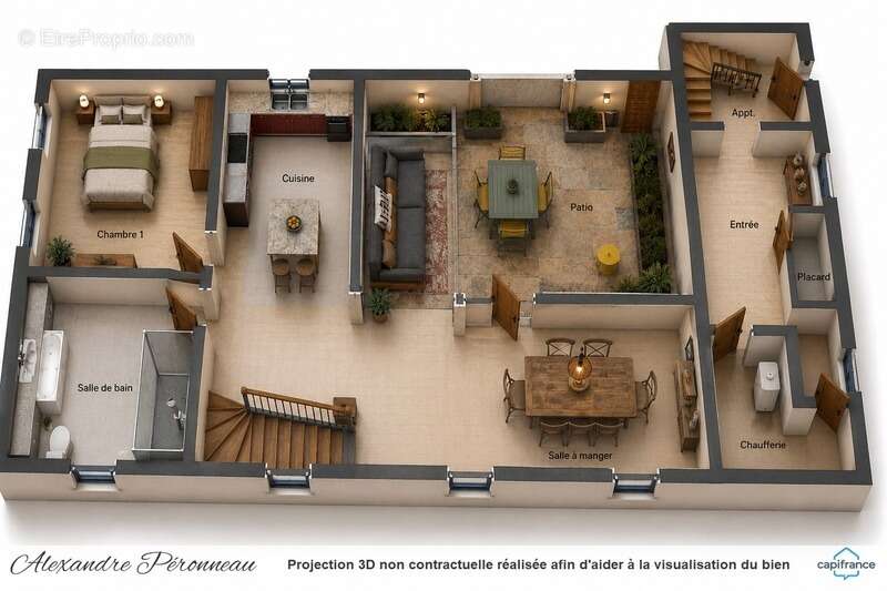 Charmante maison de ville 180 m², 4 chambres NUAILLE D'AUNIS (17) + Appartement duplex 44 m² - photo 18