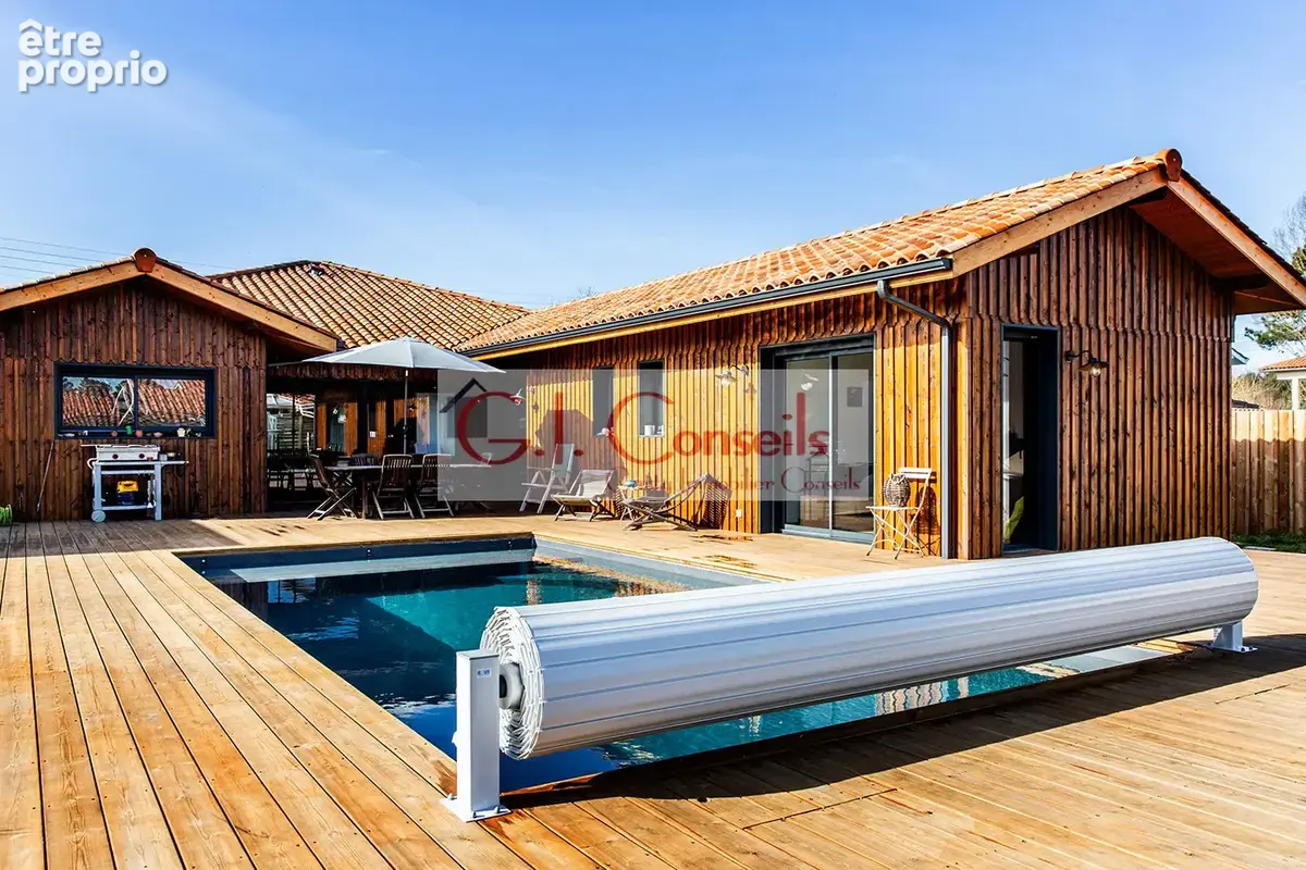 Andernos les bains - maison contemporaine plain-pied 5 pieces avec piscine chauffée, studio indépendant et esp - photo 1