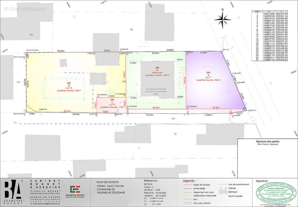 Terrain à VILLENEUVE-TOLOSANE