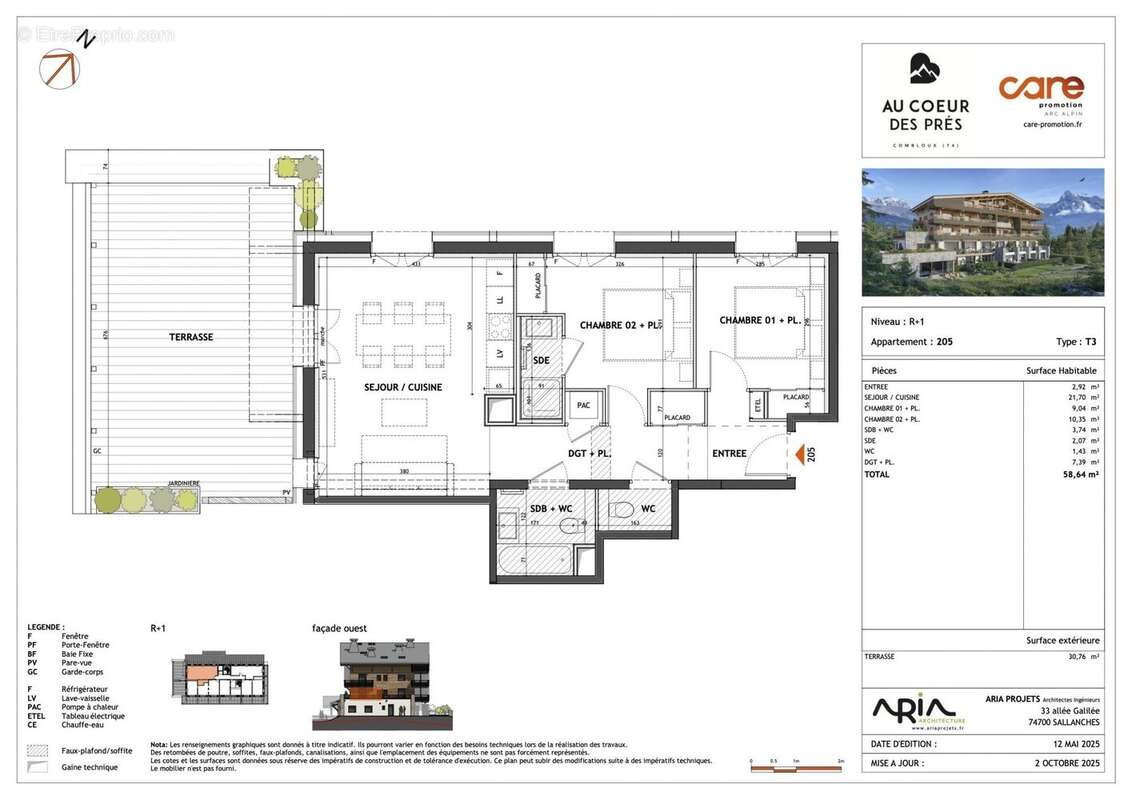 Appartement à COMBLOUX