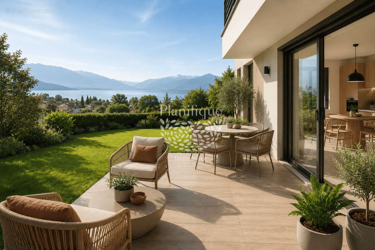Yvoire — T2 en rez-de-jardin avec terrasse, jardin privatif de 40 m2 et garage - photo 11