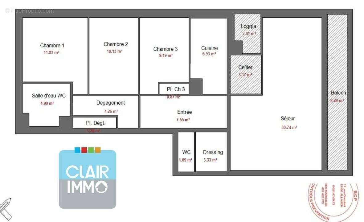 Appartement à MARSEILLE-13E