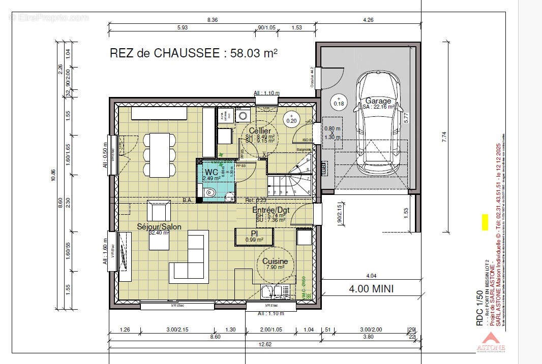 Maison à PORT-EN-BESSIN-HUPPAIN