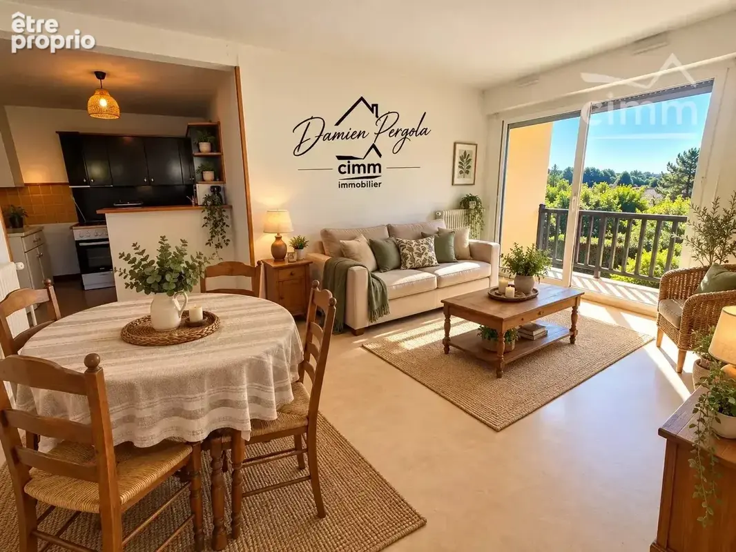 Appartement de 47 m² lumineux avec balcon et vue dégagée sur les hauteurs de Trélissac - photo 3