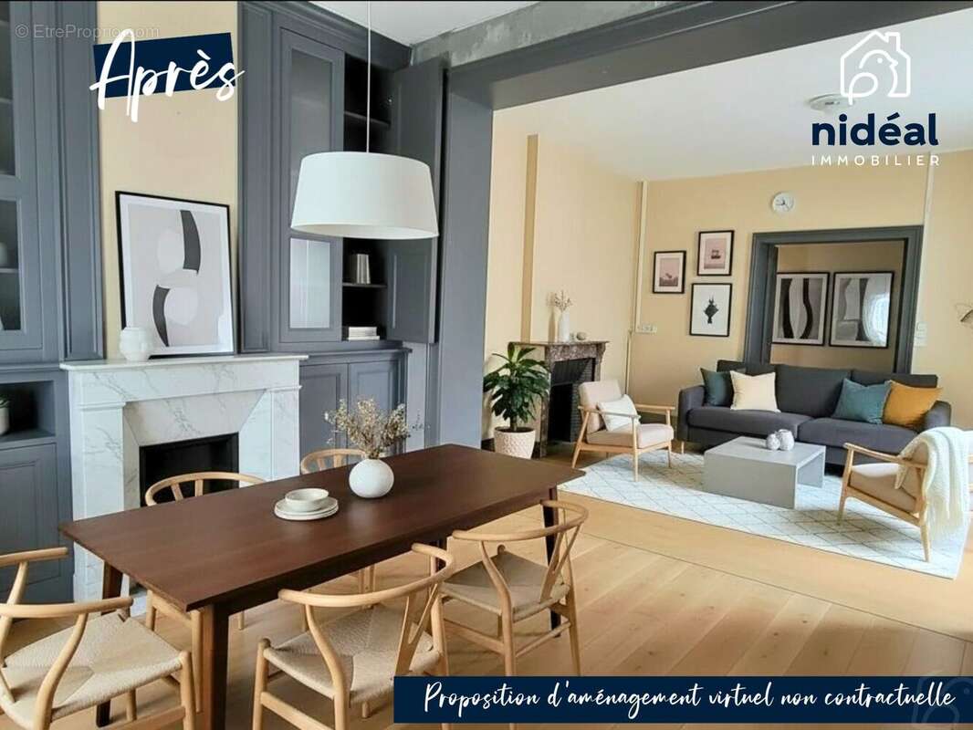 séjour V2 projection virtuelle - Maison à CAUDRY