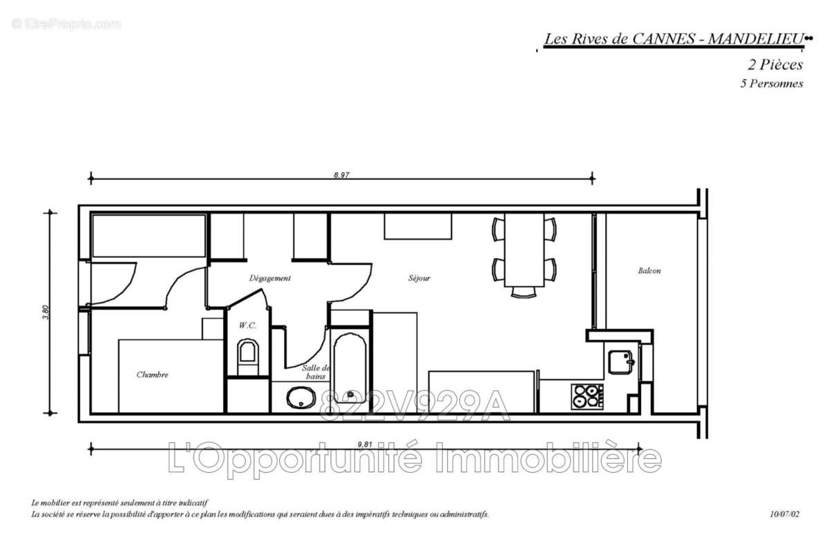 Appartement à MANDELIEU-LA-NAPOULE