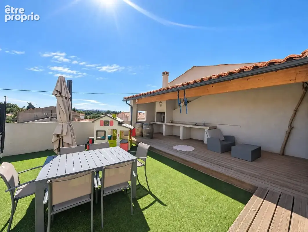Ancienne grange viticole rénovée, piscine, terrasse et grand garage à La Redorte - photo 11