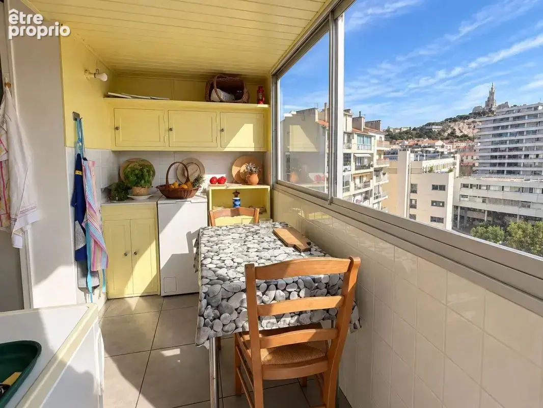 Appartement t3/4 marseille 13007 – dernier étage – vue mer panoramique – terrasse et balcons - photo 25