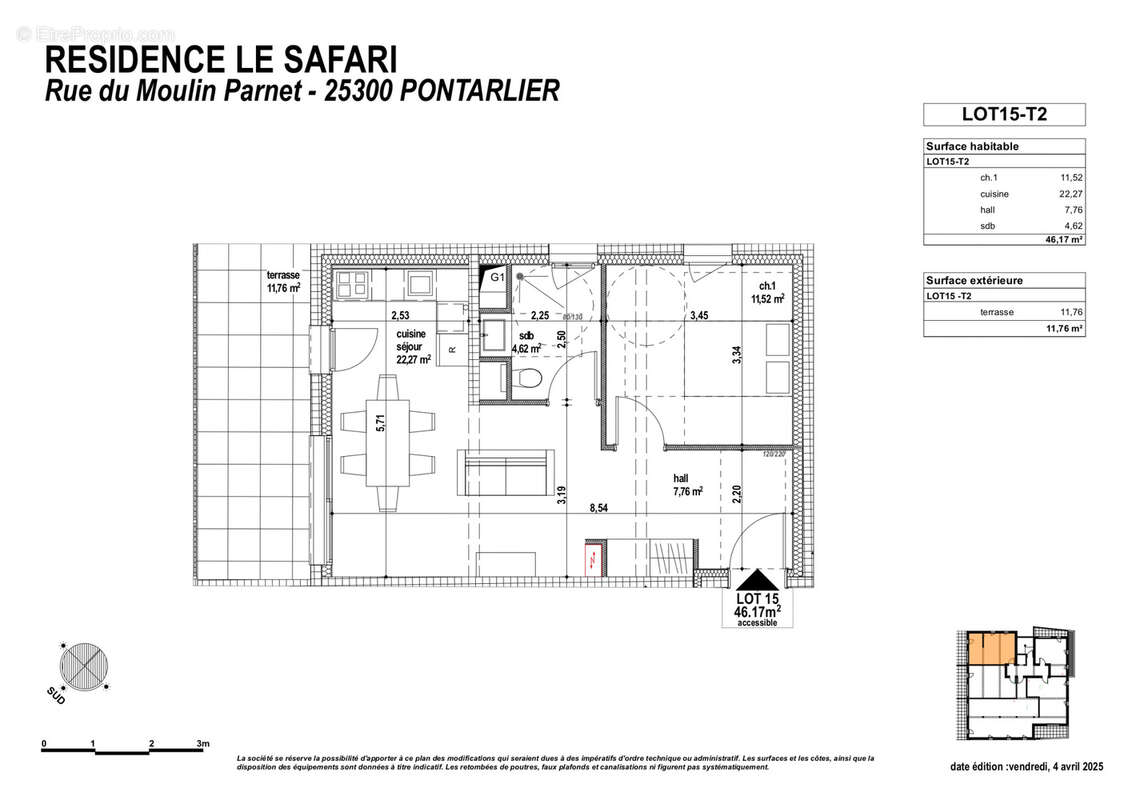 Appartement à PONTARLIER