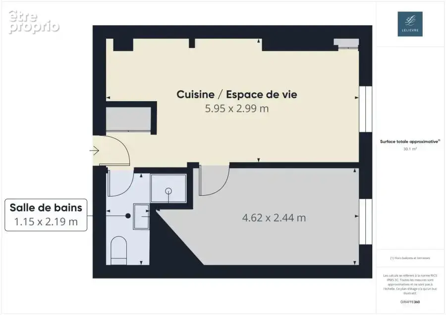 Appartement 30 m² à Paris-15e  - photo 9