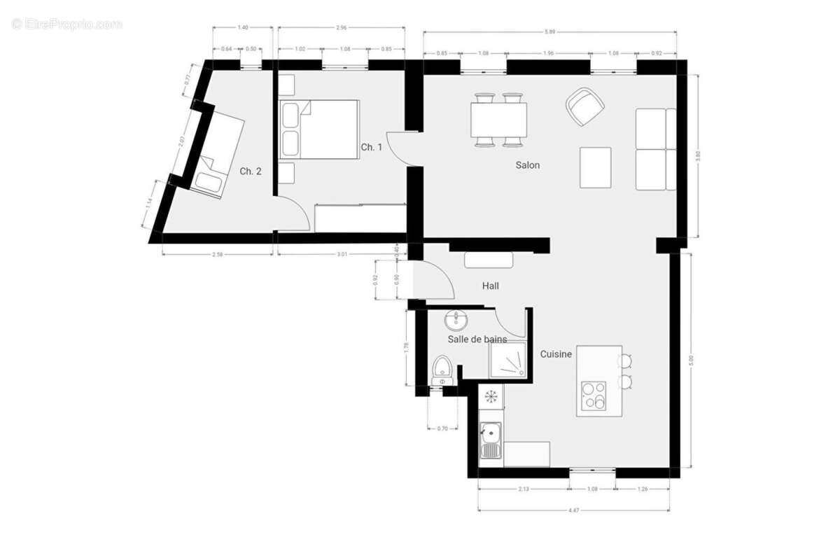 Appartement à PARIS-13E
