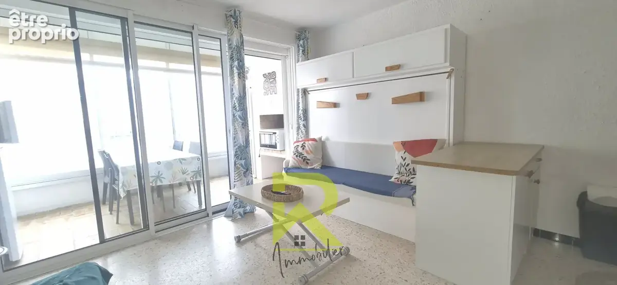 Studio 26m2 meublé, loggia vitrée 6m2 et parking privé - CANET EN ROUSSILLON - photo 4