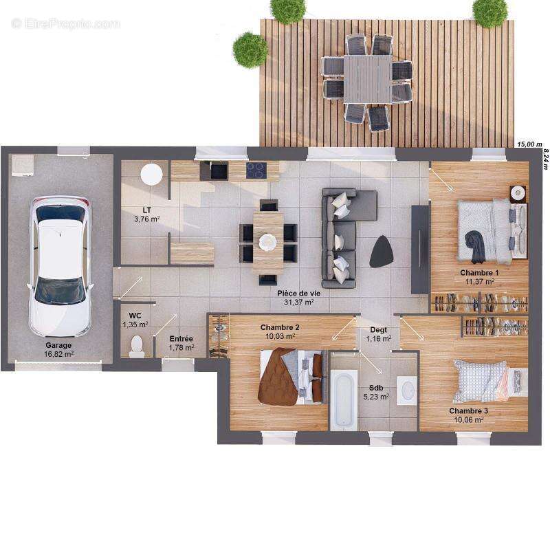 Maison à LA RUE-SAINT-PIERRE