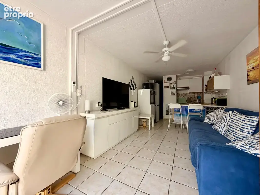 Appartement studio cabine de 29m2 en rez-de-jardin avec vue dégagée sur le port - PORT CAMARGUE PLAGE SUD - photo 5