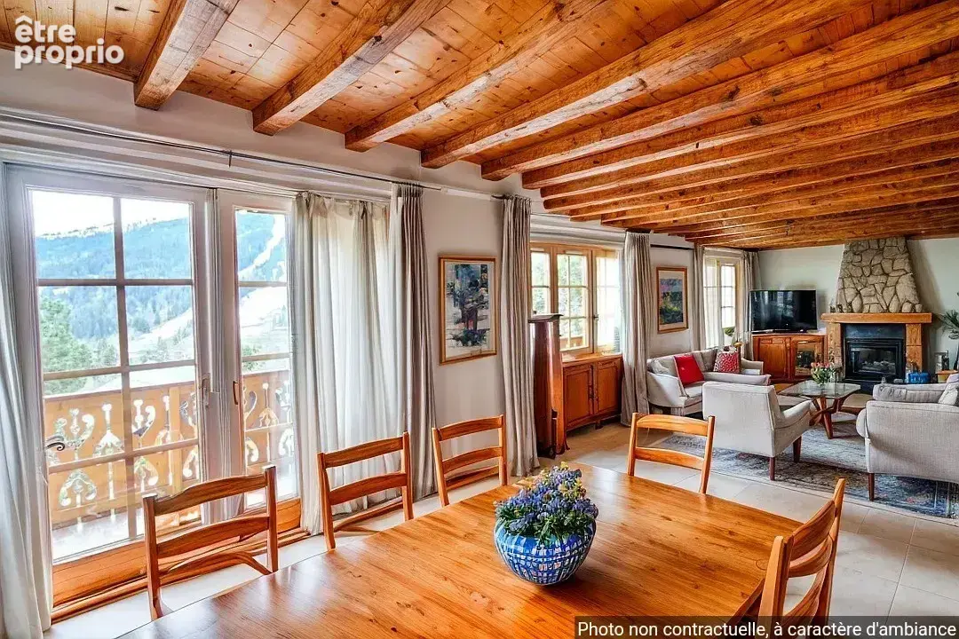 Les Chavannes, grand chalet avec terrain constructible - photo 6
