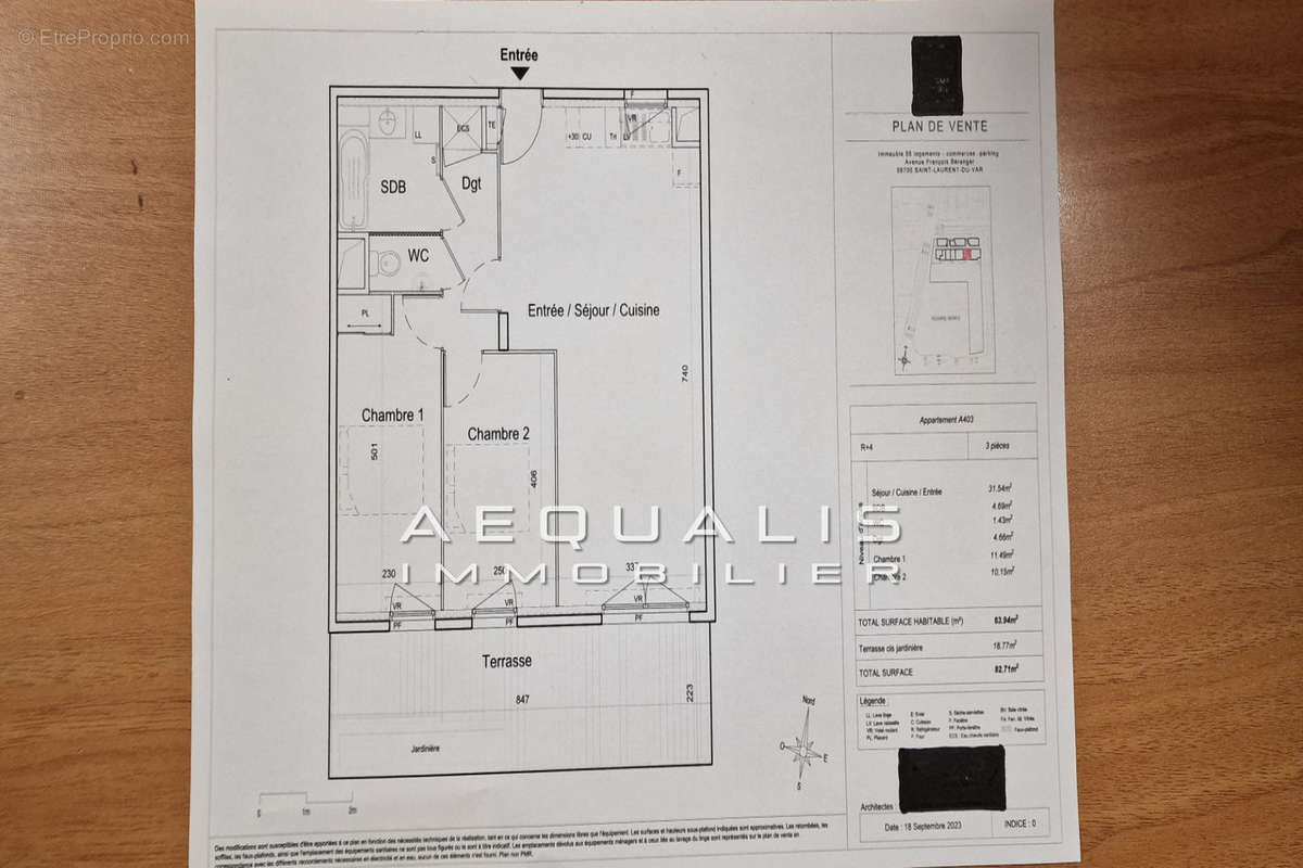 Appartement à SAINT-LAURENT-DU-VAR
