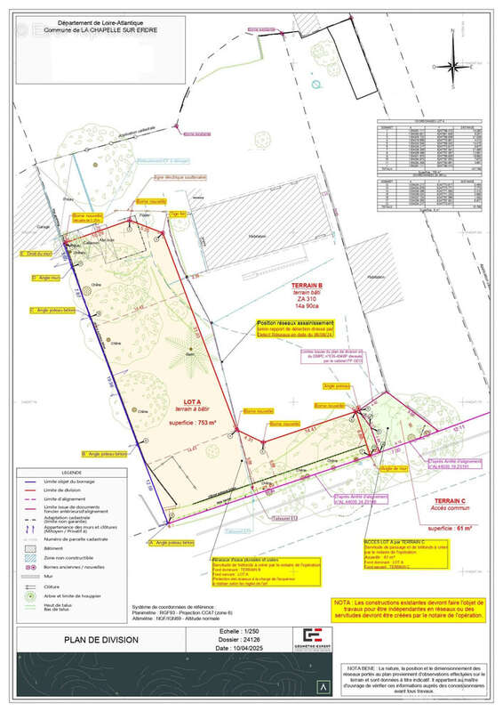 Terrain à LA CHAPELLE-SUR-ERDRE