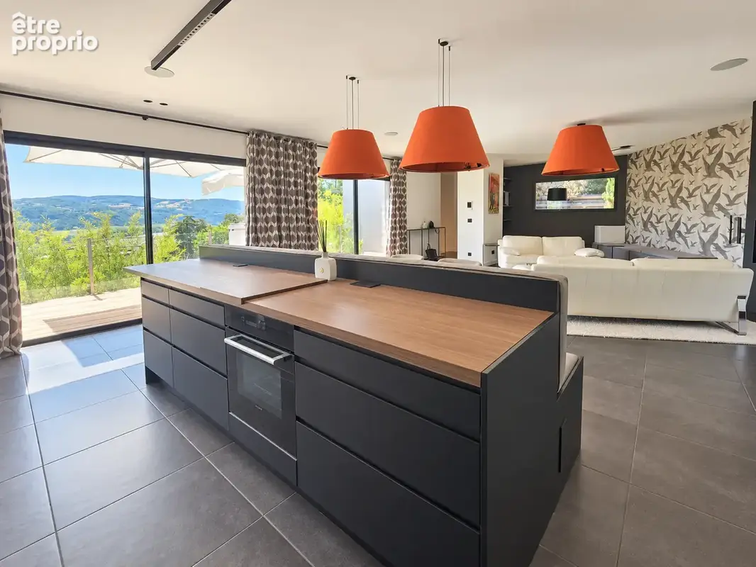 Vienne : villa d'architecte env. 180 m2 + garage, terrasse et piscine - photo 7