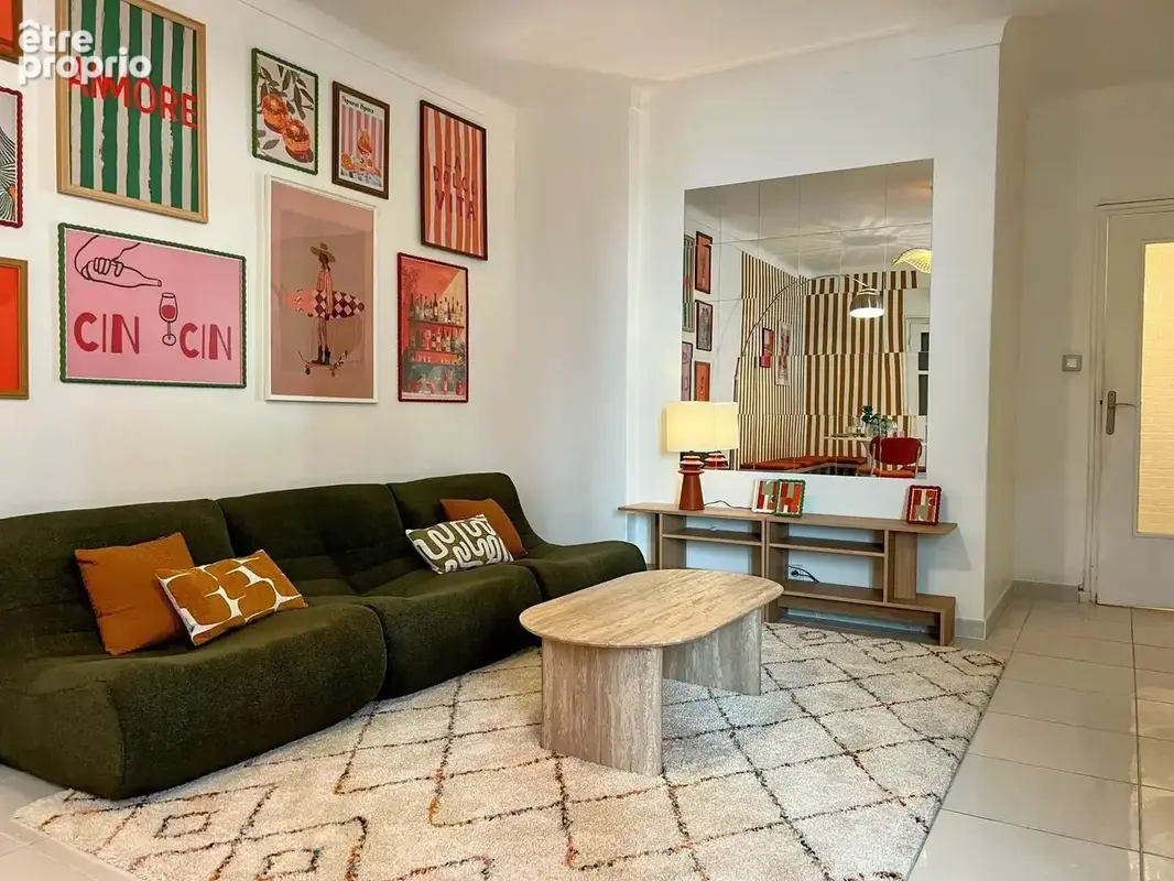 Nice ouest- 3 pieces de 82m en excellent etat - photo 2