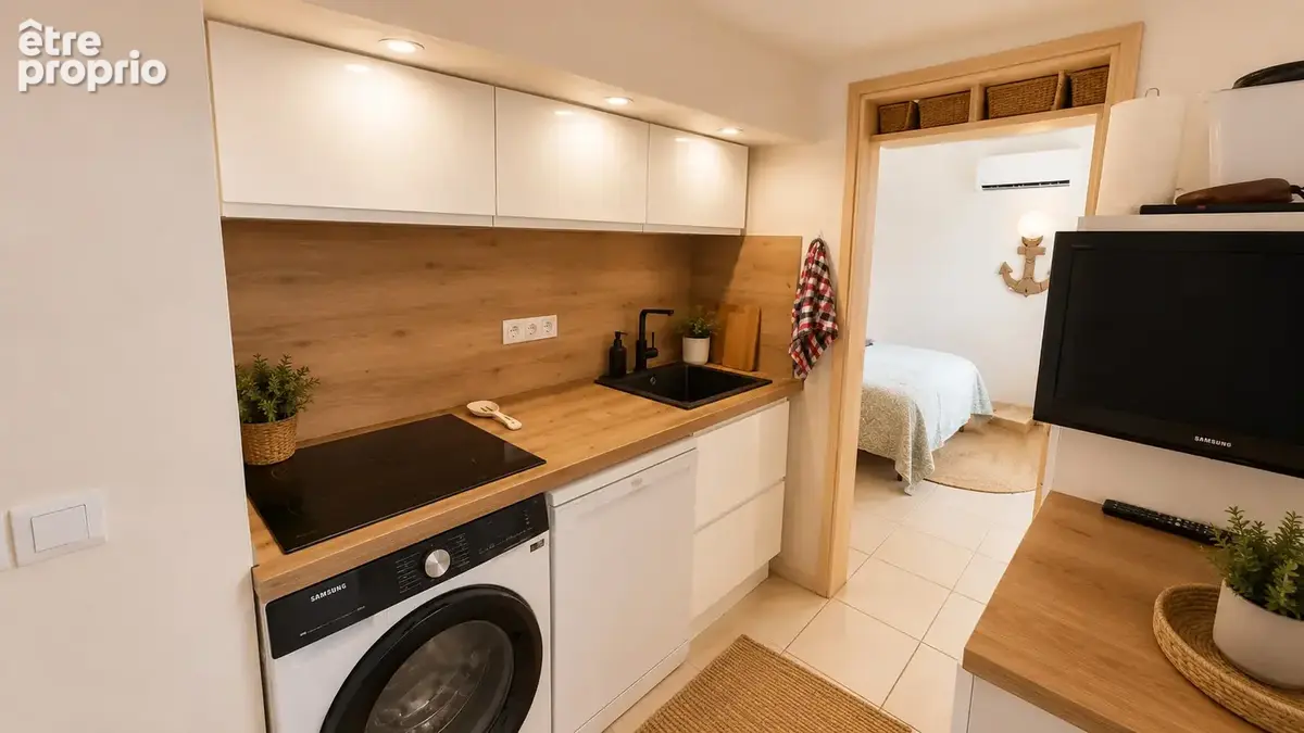 Achat - saint cyprien plage -  appartement 2 pieces mezzanine renove - photo 4