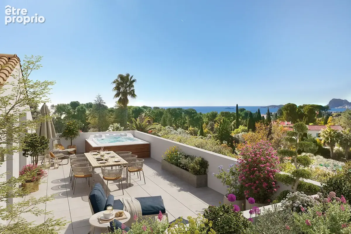 T4 - 163m2 - dernier étage - vue mer panoramique - 3 terrasses - parc prive - piscine - 1 495 000€ - photo 3