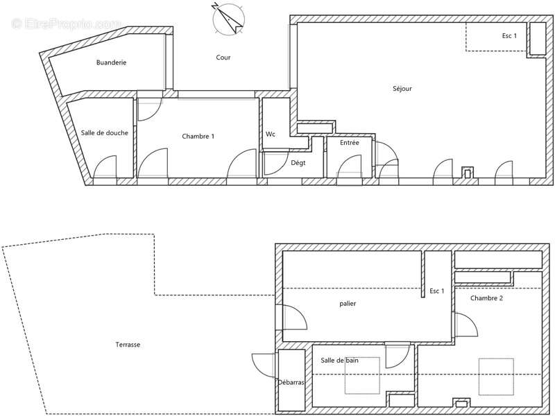 Toufflers Centre - Maison atypique ou Duplex 4 pièces avec terrasse - photo 14