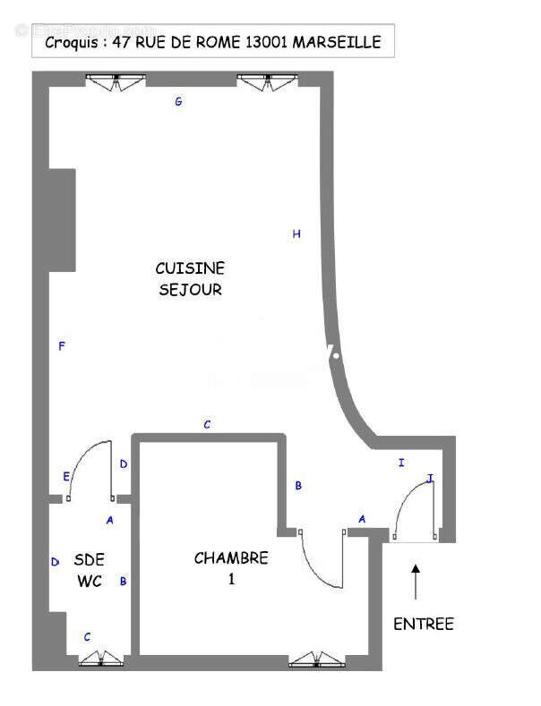 Appartement à MARSEILLE-1E