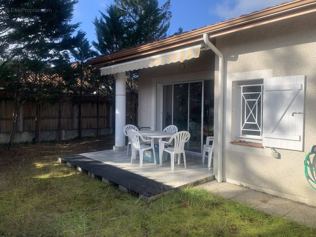 terrasse - Maison à BISCARROSSE
