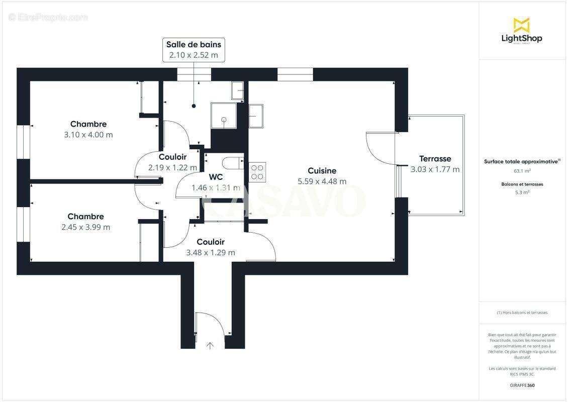 Vente Appartement 3 pièces de 64m² - 95680 Montlignon - photo 17