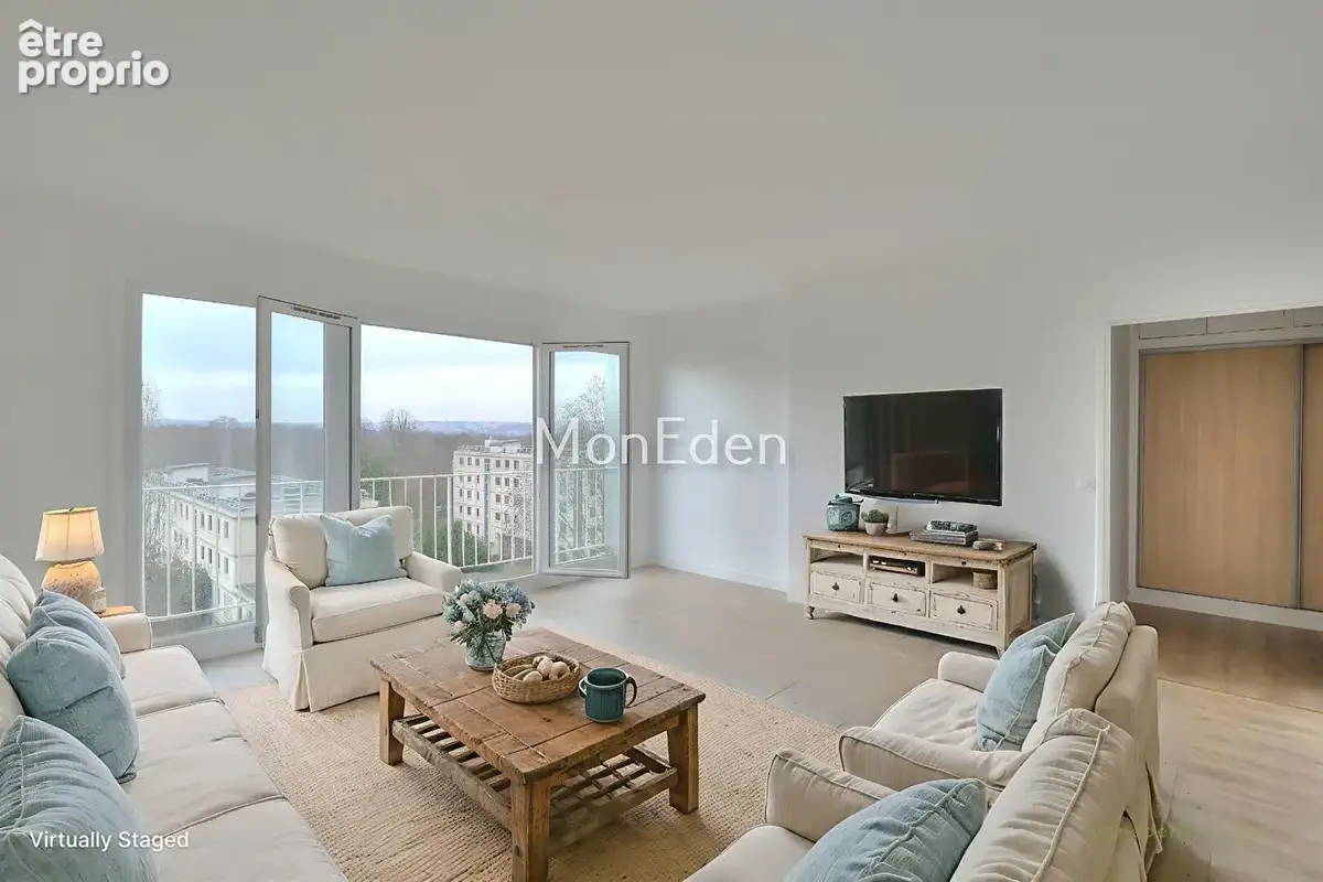 Appartement Neuilly Sur Seine 3 pièce(s) Balcon vue Tour Eiffel - photo 2