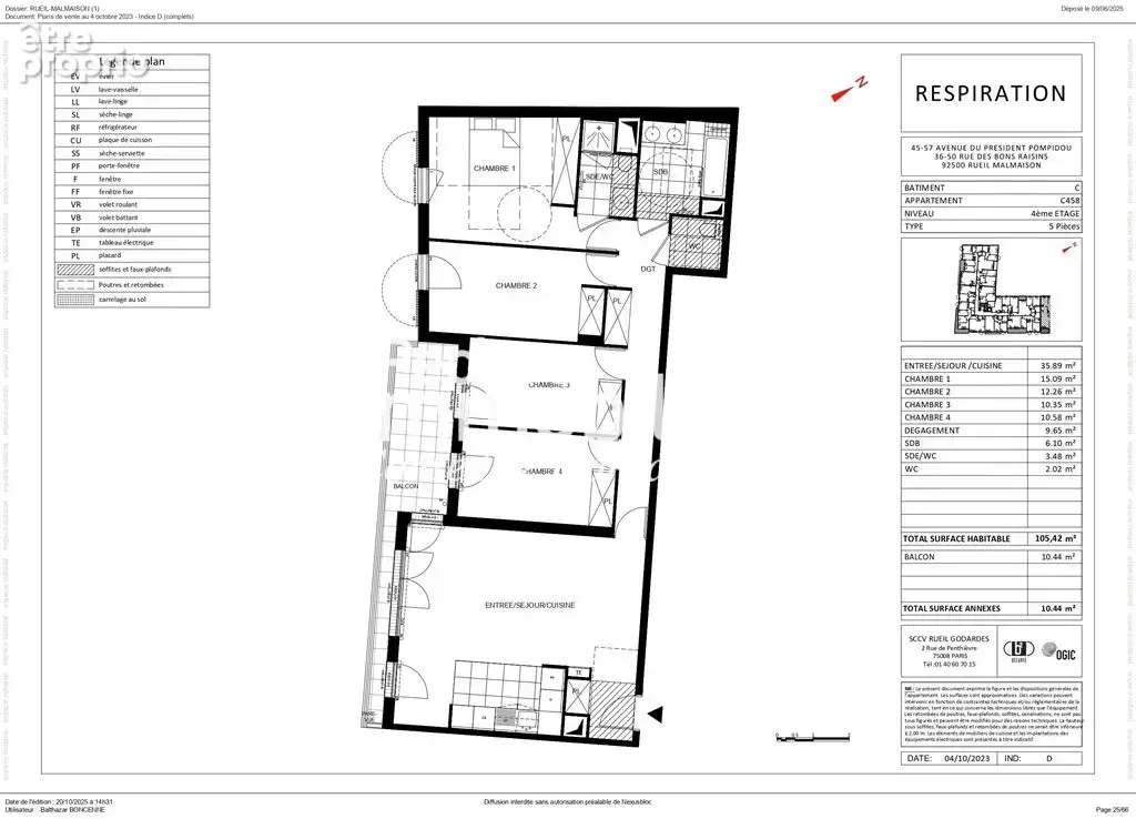 Photo Appartement à Rueil-Malmaison au prix de 708 941€