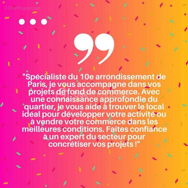 Commerce à PARIS-9E