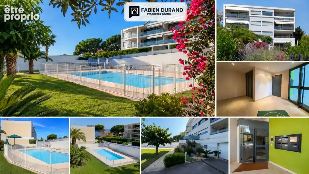 Cannes plage du midi 700m 3 pièces 71,8 m² deux terrasses 22 m²  piscine  garage -   aperçu mer - photo 3