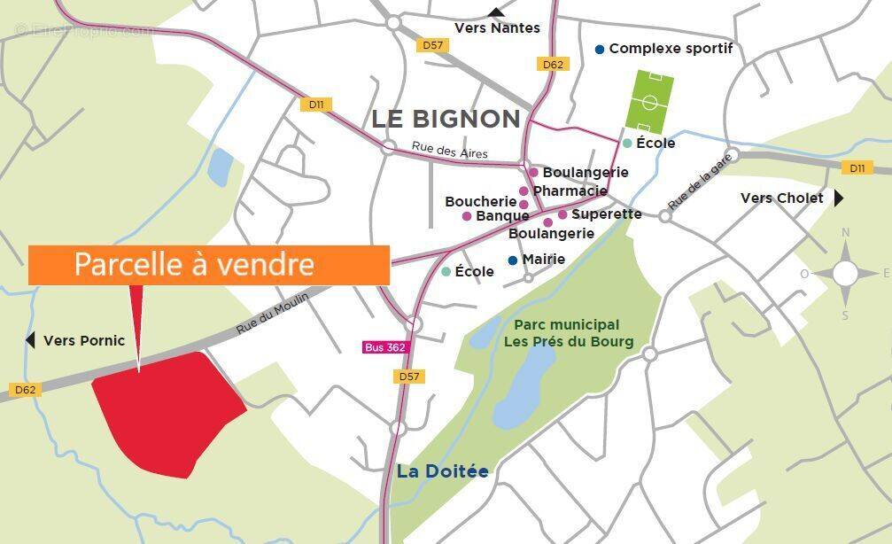 Terrain à LE BIGNON