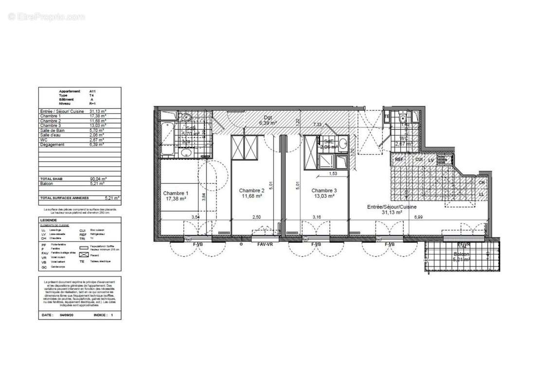 Appartement 90 m² à Bievres  - photo 7