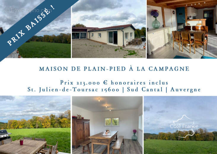 Maison à SAINT-JULIEN-DE-TOURSAC