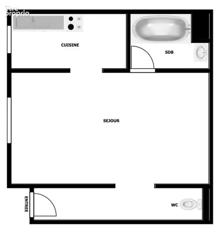 Clichy - studio centre-ville - 140.000 fai - photo 3